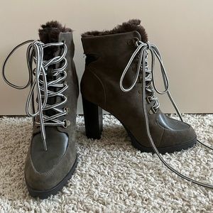 Tie up High Heel Boots
